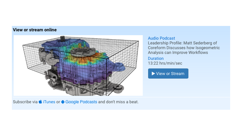 Podcast: how isogeometric analysis can improve workflows