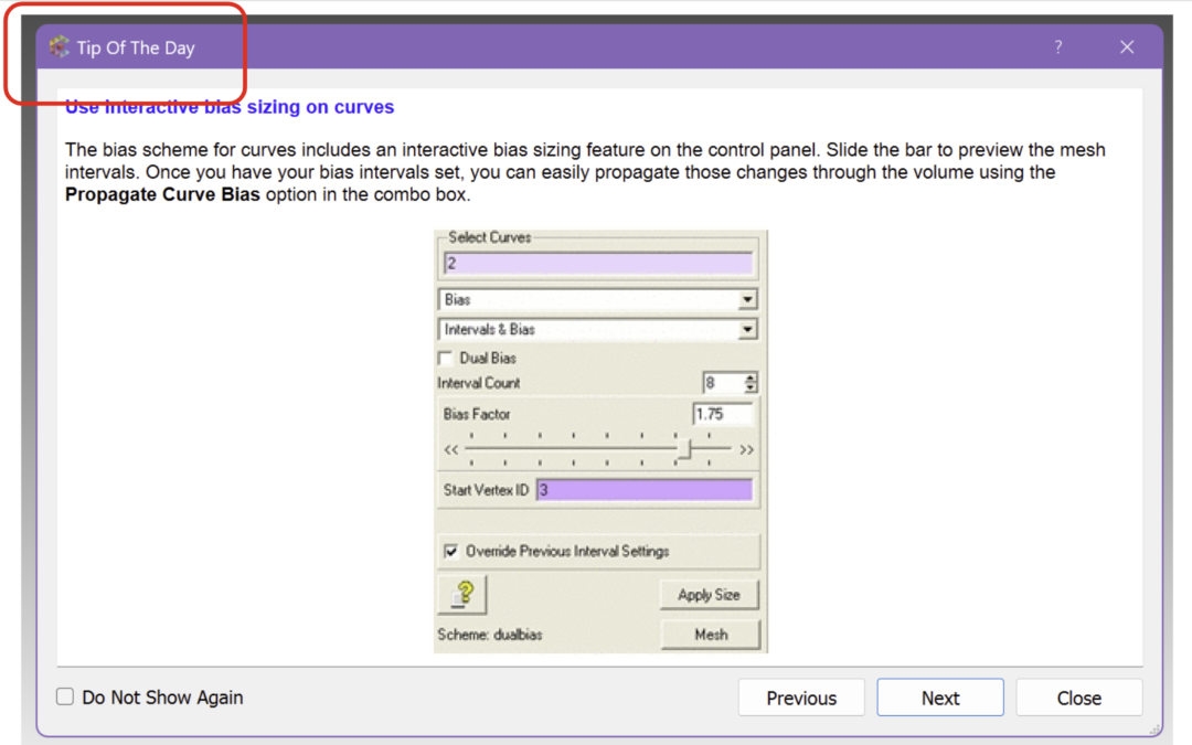 How we’re making Coreform Cubit better for you: ‘Tip of the Day’