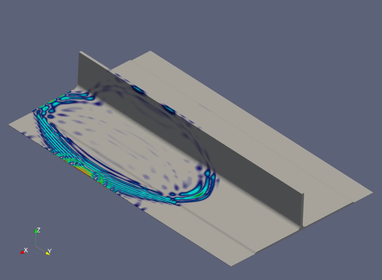 Challenging guided-wave ultrasound simulation relies on Coreform Cubit’s high-precision meshing tools