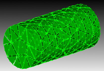 A TETRA10 Mesh with graphics shrink 0.1 applied
