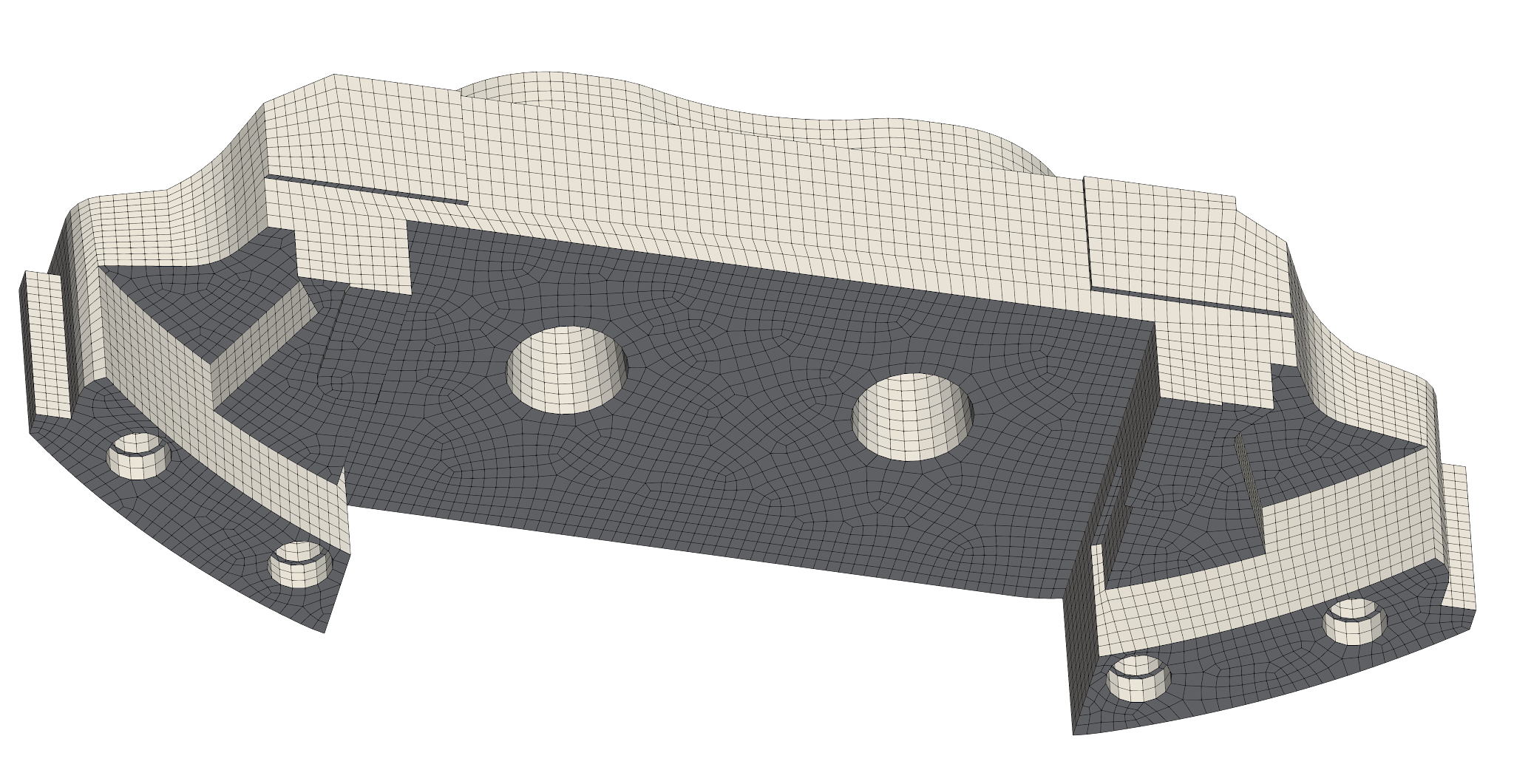 Traditional FEA: defeatured hex mesh, ~20 hrs of prep