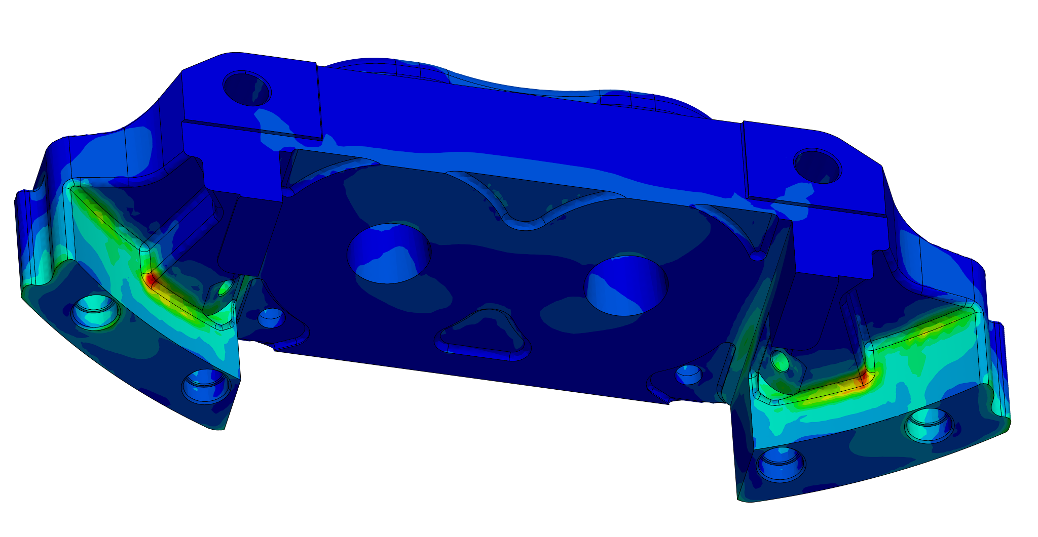 Coreform IGA: fully featured CAD with result contours, under a minute of prep